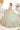 Calista | Sage Ball Gown with Blush Floral Details | LaDivine 15716