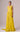 MNM Couture Flared Silk Gown with Cape Train in Bright Yellow for Black Tie