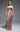 MNM Couture Pink Sequin Column Gown with Asymmetrical Neckline and Crystal Belt for Gala Event