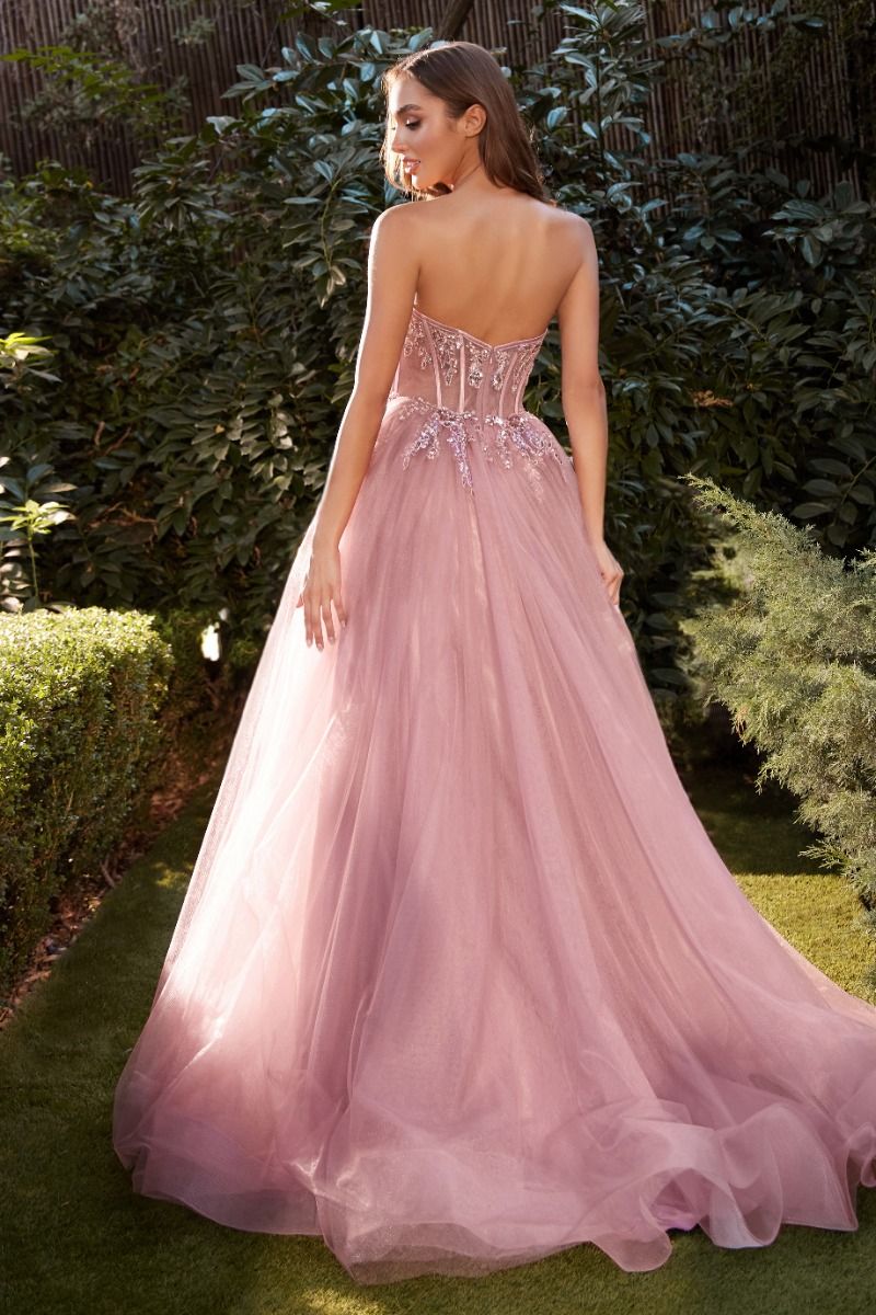 Sydney | Strapless A Line Corset Gown | Andrea & Leo Couture A1267