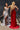 Ladivine strapless silver beaded corset high slit satin gown and red strapless satin fitted dress for formal events