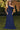 Ladivine navy blue chiffon maxi dress, featuring a beautifully draped one-shoulder and off-the-shoulder neckline with a long, flowing skirt for formal events.