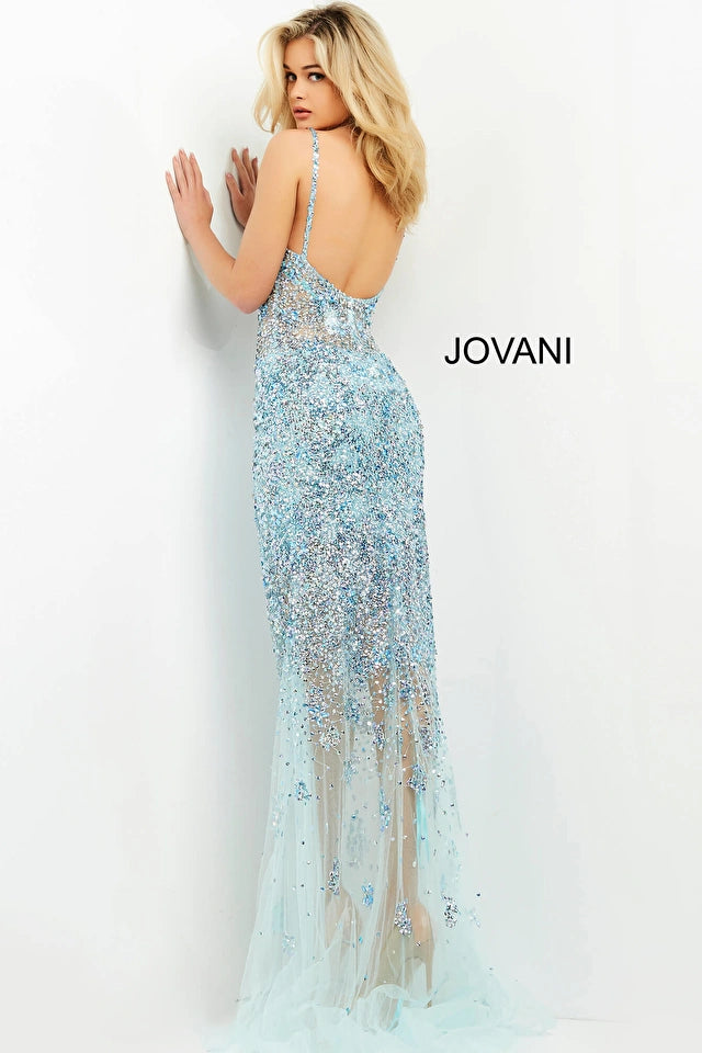 Tatiana | Beaded Sheath Evening Gown | Jovani 05872
