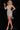 Model is posing in the Jovani 24054 Cocktail dress