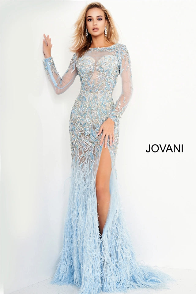 Nicolina | Embellished Long Sleeve Pageant Dress | Jovani 37580