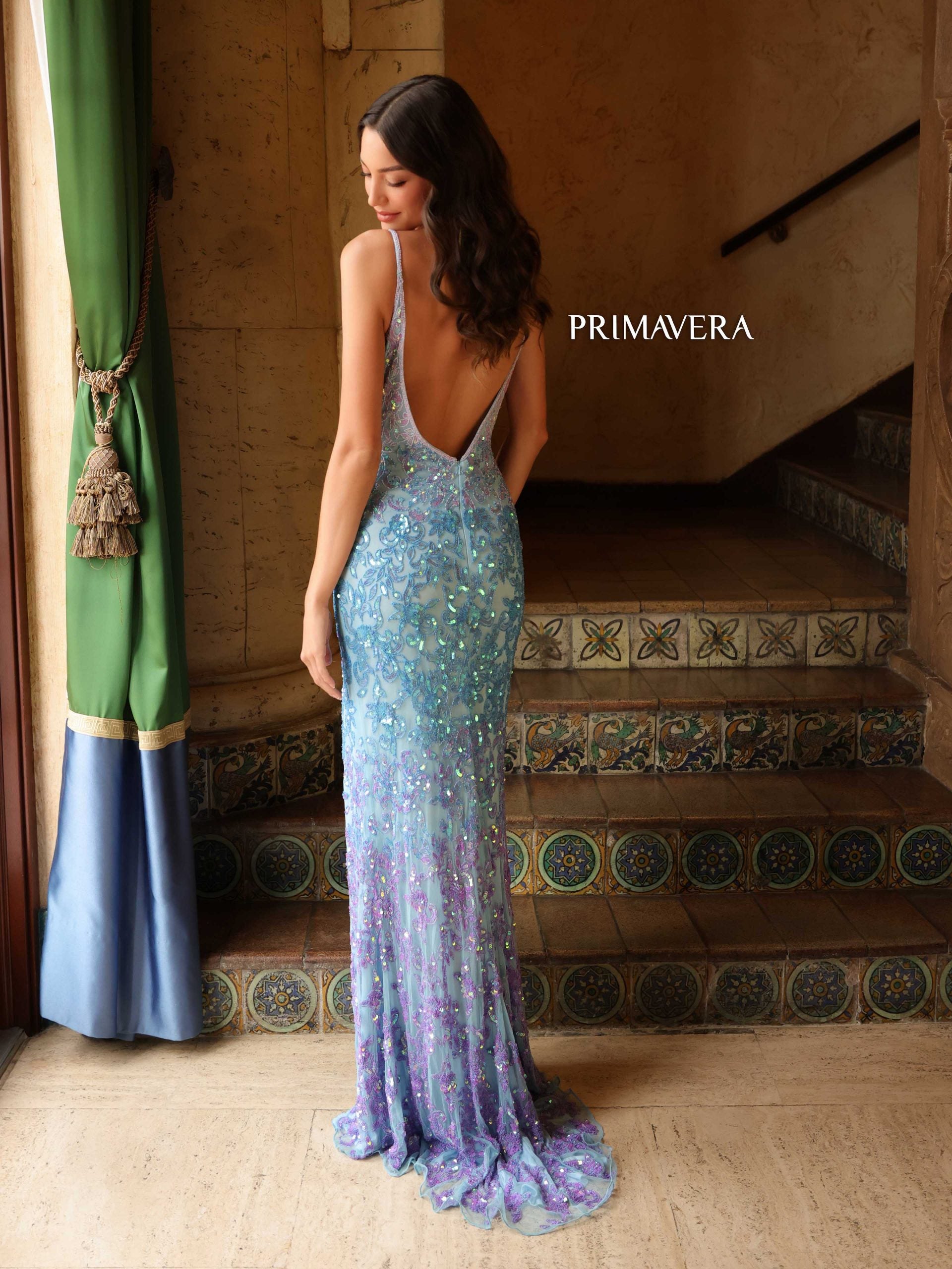Arianna | Beaded Ombre Gown | Primavera Couture 4150