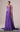 MNM Couture Flared Silk Gown with Cape Train in Royal Purple for Red Carpet