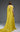 Back view of MNM Couture yellow evening gown E0119 with pleated bodice and draped cape detail