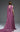Back view of MNM Couture dusty rose evening gown E0119 with sweeping train