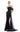 Gaelle | One Shoulder Crepe & Tulle Fitted Gown with Beaded Lace | MNM Couture G2246