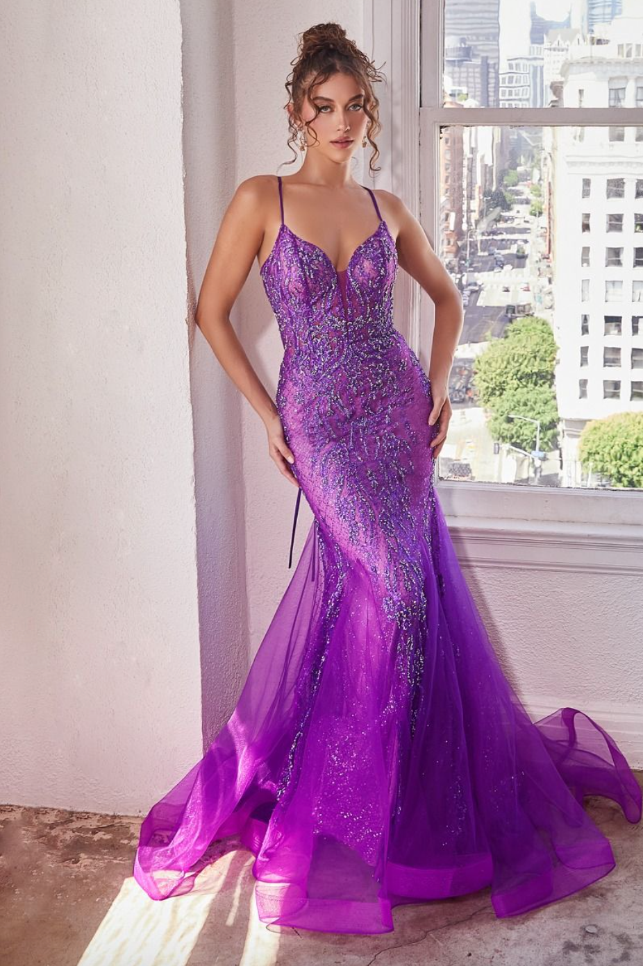 Sylvia | Embellished Mermaid Gown | La Divine CC2253