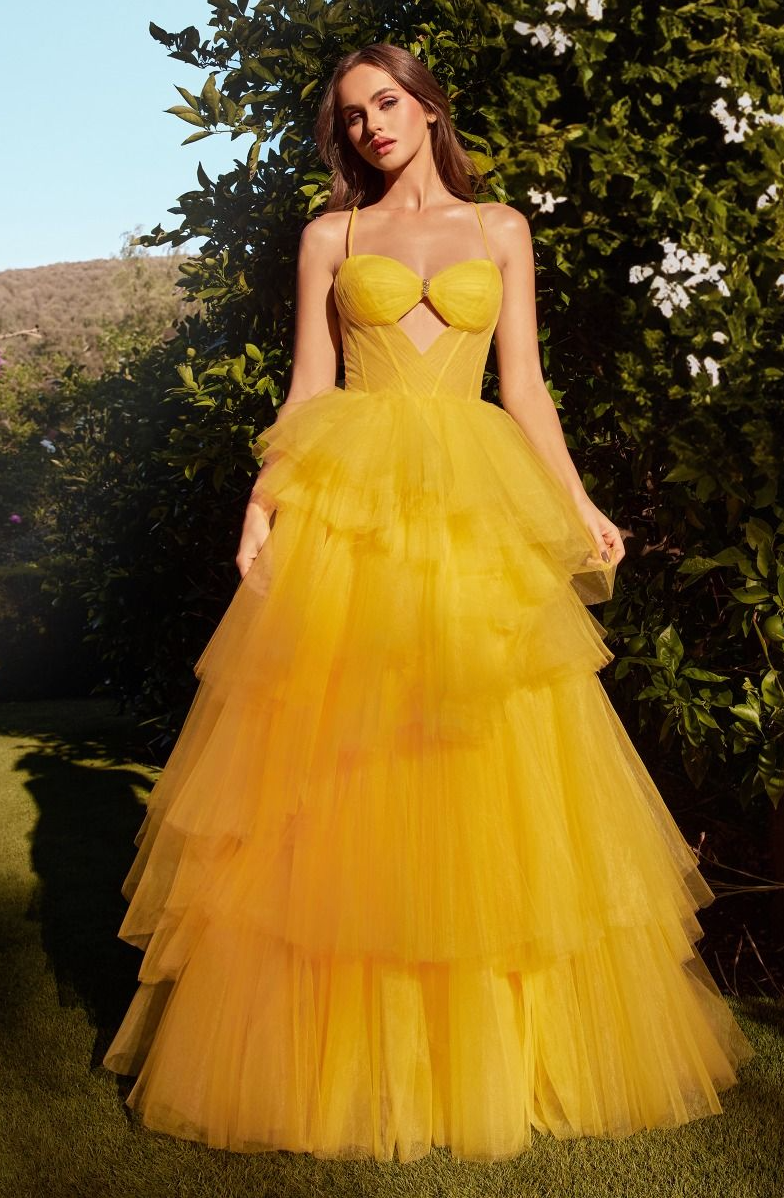 Talina | Tiered Ruffle Ball Gown | Andrea & Leo Couture A1238