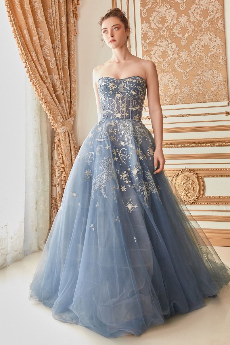 Selene | Constellation Tulle Ball Gown | Andrea & Leo Couture A0890