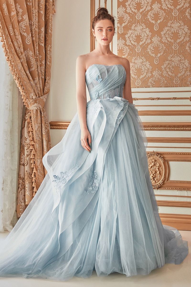 Fairy Tale | Strapless Layered Tulle Ballgown | Andrea & Leo Couture A1021