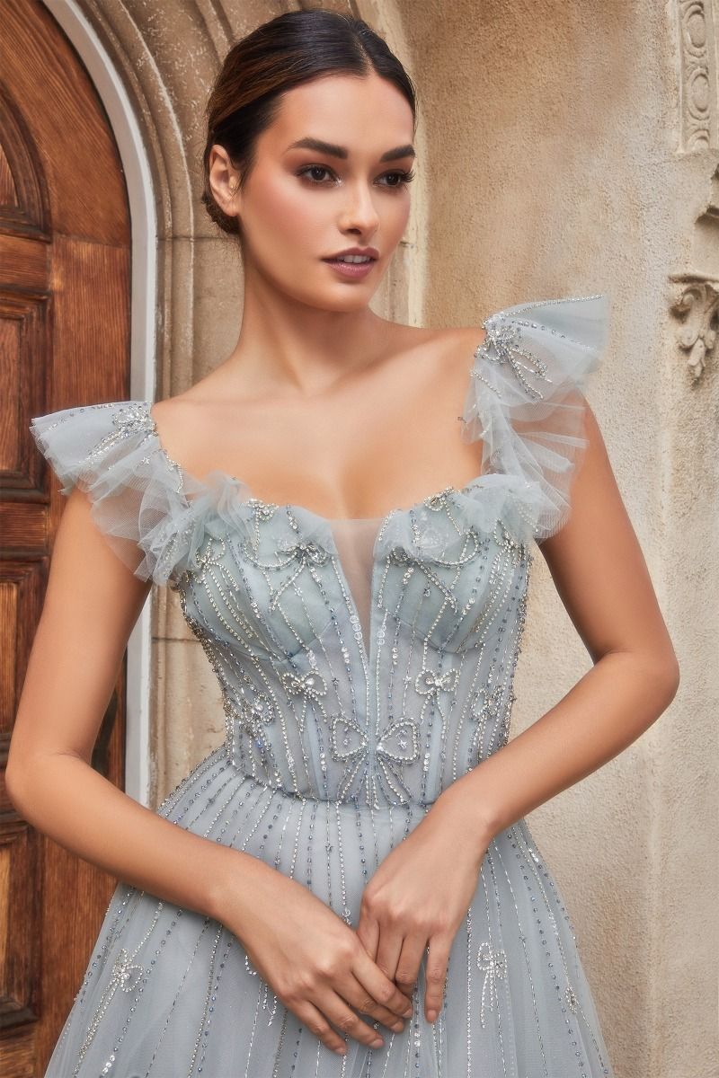 Charlotte | Beaded Off the Shoulder Gown | Andrea & Leo Couture A1092