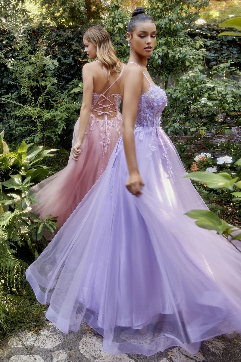 Fluttering | Butterfly Applique A-Line Gown | Andrea & Leo Couture A1141