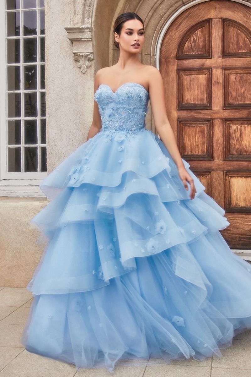 Alani | Peony Petal Couture Layered Ball Gown | Andrea & Leo Couture A1220
