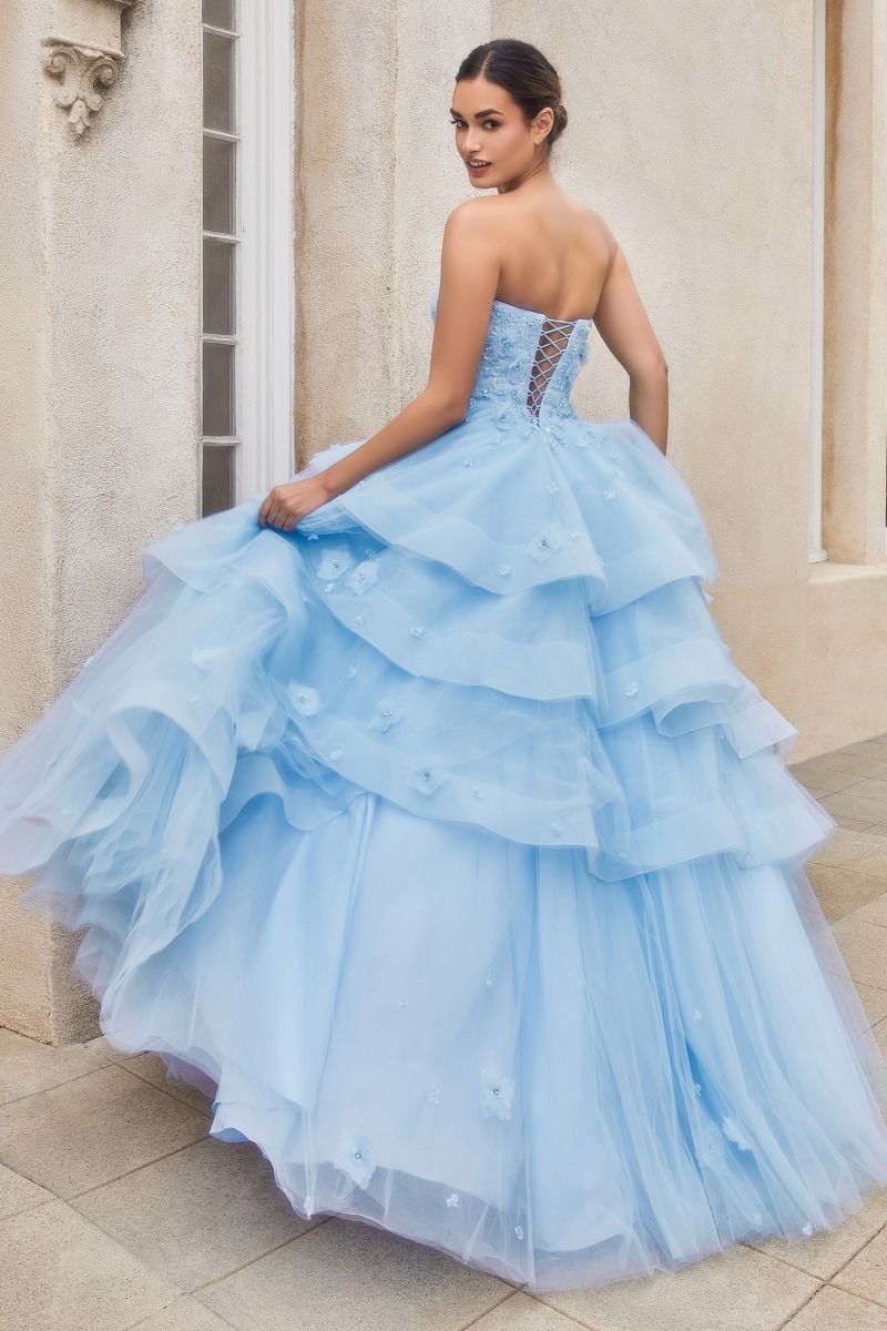Alani | Peony Petal Couture Layered Ball Gown | Andrea & Leo Couture A1220