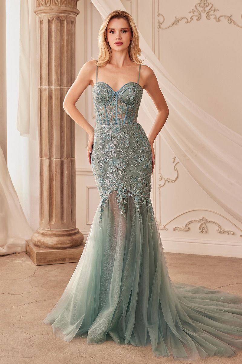 Bradley | Fit & Flare Embellished Gown | Andrea & Leo Couture A1232