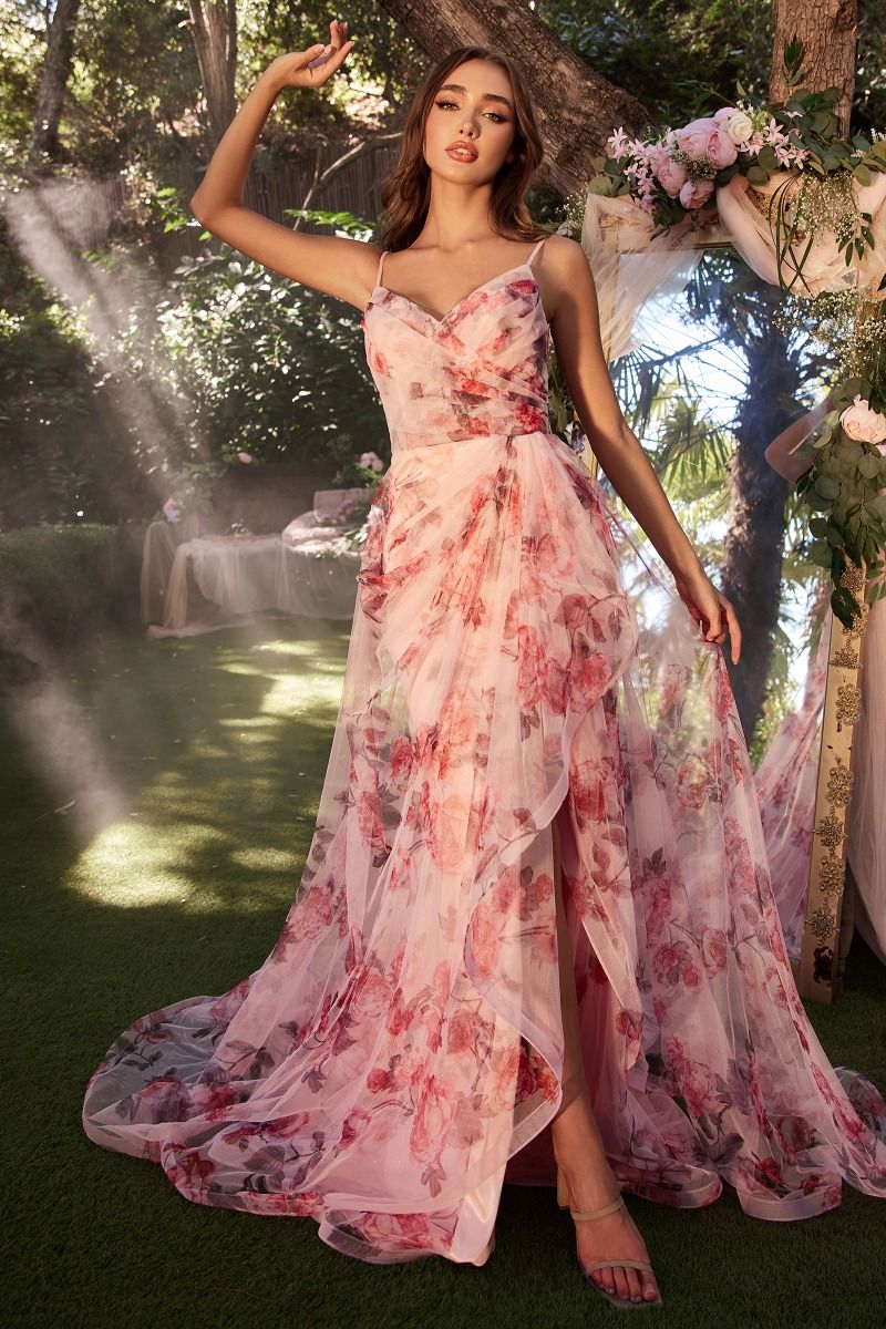 Kendri | A-Line Floral Printed Gown | A1290