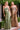 Ladivine C169 strapless satin mermaid gowns in gold and sage green. Formal dresses featuring sheer beaded corset bodices, sweetheart necklines, and dramatic ruched skirts.