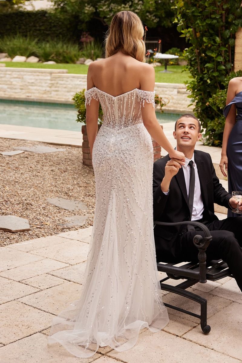 The Special Day | Off the shoulder Sequin Wedding Gown | CD0203W The Special Day | Off the shoulder Sequin Wedding Gown | CD0203W
