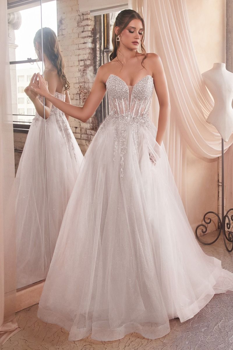 Blessing | Strapless Bridal Ball Gown | LaDivine CD0230W