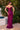 Ladivine CD387 Mulberry Off-the-Shoulder Draped Gown with Corset Lace-Up Back Closure formal evening dress