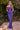 Ladivine CD387 Draped Ruched Purple Off-the-Shoulder Corset Gown with high slit