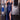 Ladivine cd690 navy blue satin mermaid gown with beaded sheer corset bodice and high slit. Navy formal halter dress for gala or prom.