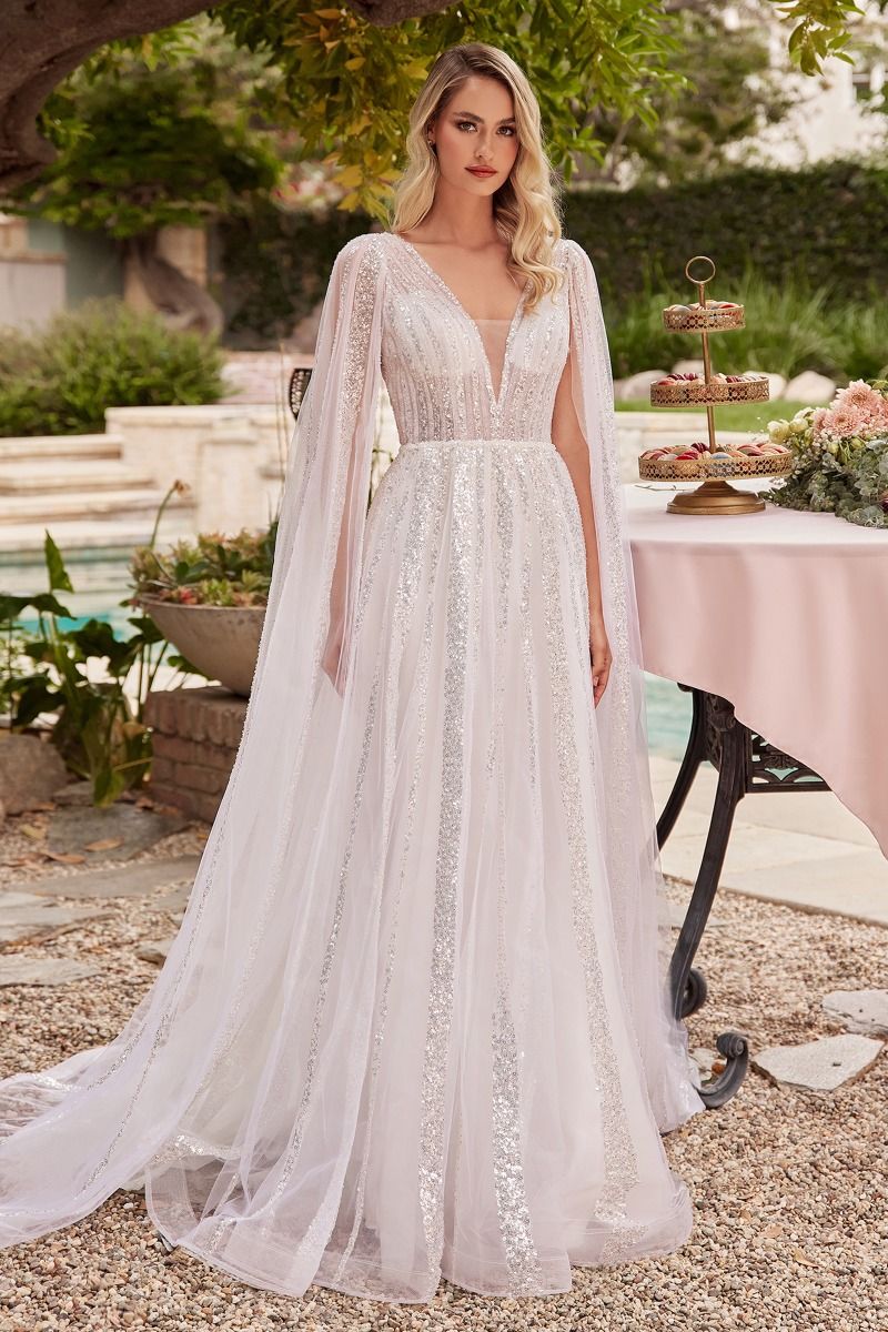 Nina | A-Line Bridal Gown With Long Sleeves | CD852W