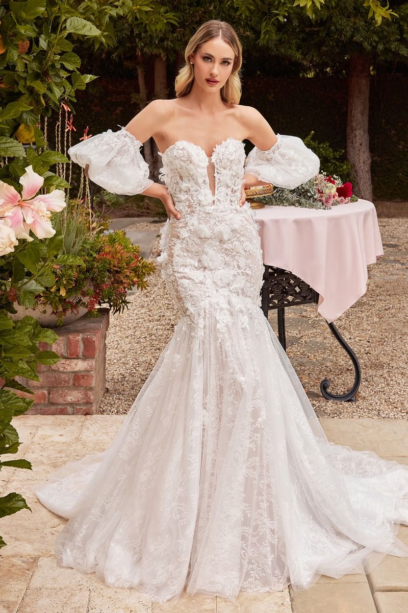 Paulina | Strapless Lace Wedding Gown | CDS434W