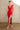 Ember | Plunging Neckline Fitted Midi Dress with High Slit | Ladivine T5000