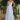 Ladivine T714 light blue satin A-line gown with draped cowl neckline and thin straps