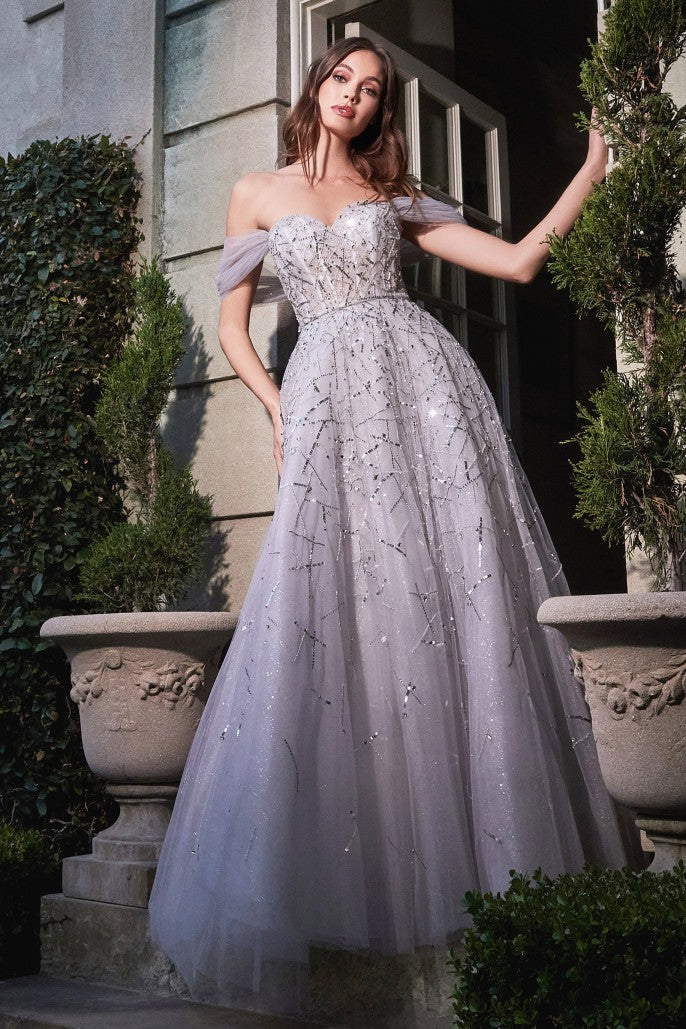 Ballroom | Off the Shoulder Ball Gown | Andrea & Leo Couture B713