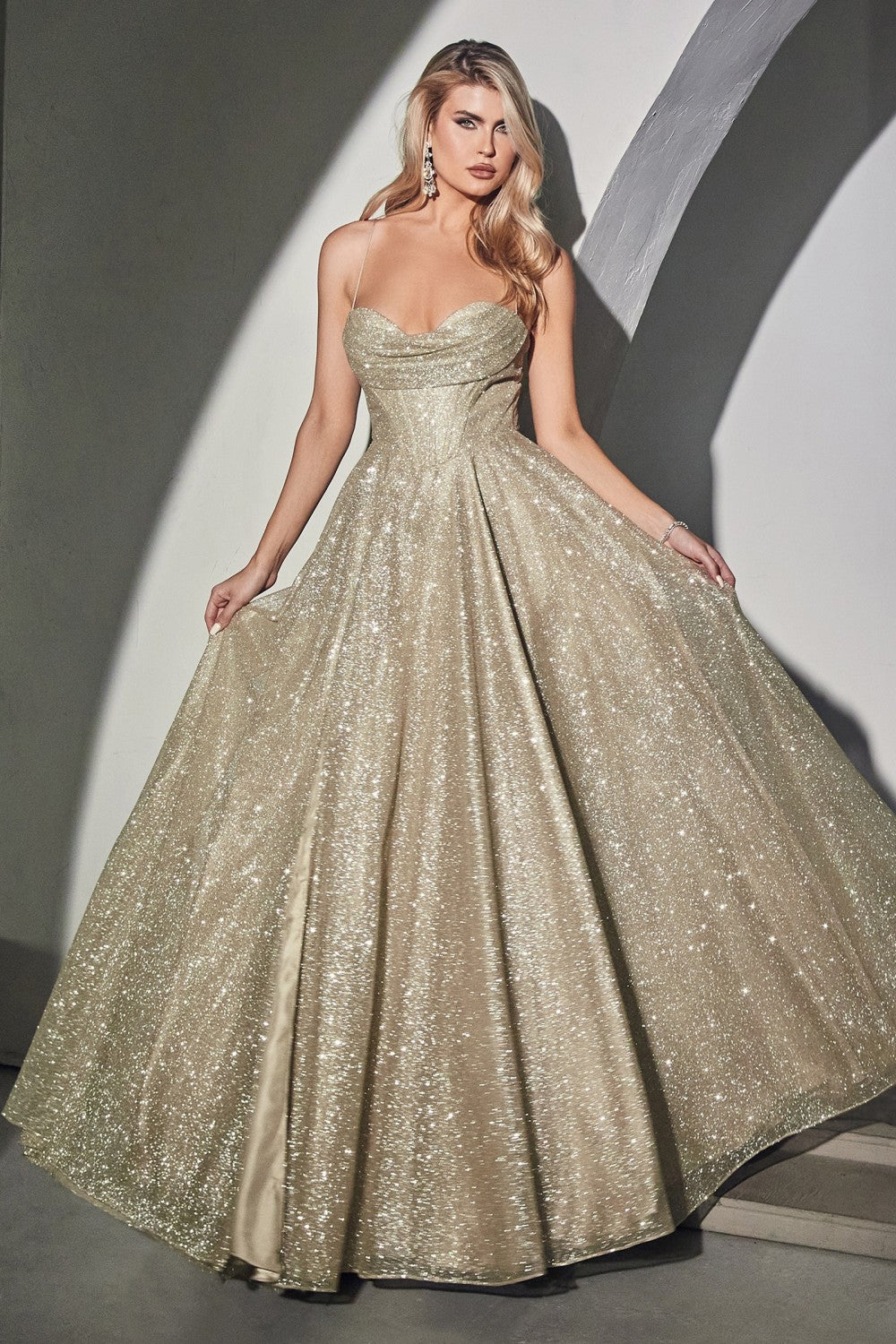 Dreamy | Lace Up Corset Glitter Ball Gown | CD252 | Wedding Guest Dress, Prom Dress | House of Bia Dreamy | Lace Up Corset Glitter Ball Gown | CD252 | Wedding Guest Dress, Prom Dress | House of Bia