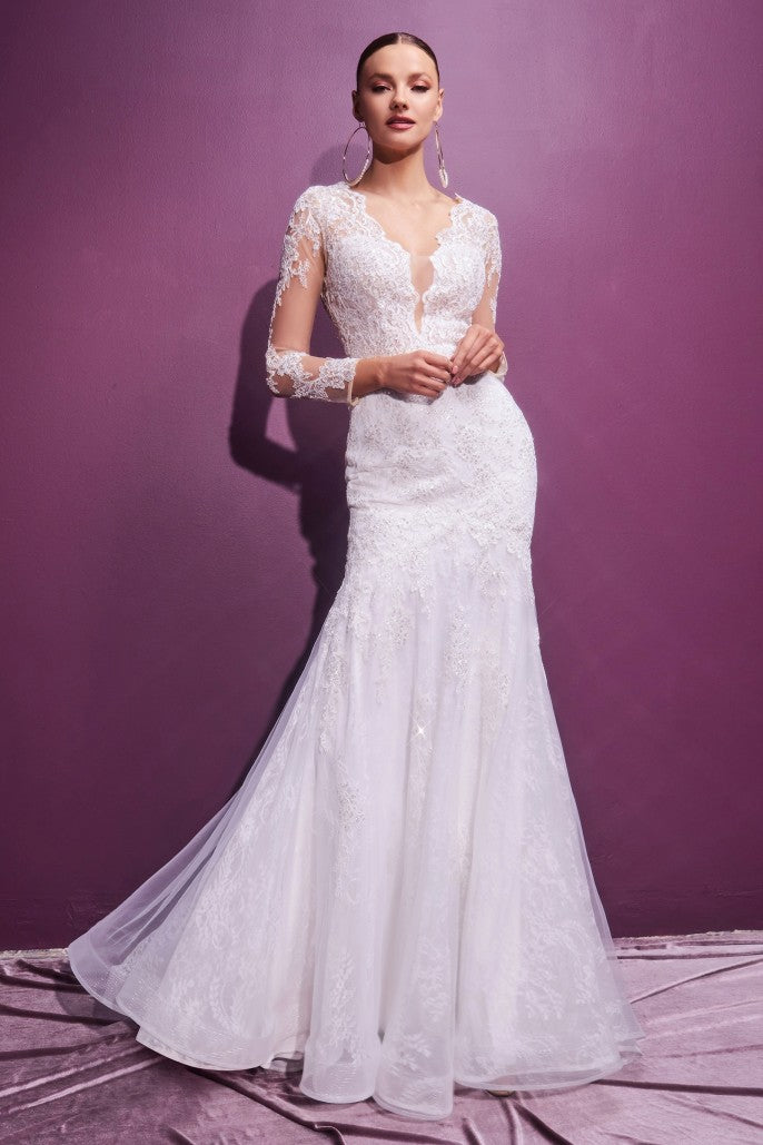 With this Ring | Layered Lace Mermaid Bridal Gown | CD951W