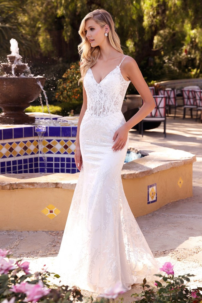 Wed to You | Fitted Lace Mermaid Bridal Gown | LaDivine J825W
